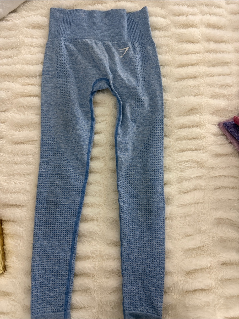 Gymshark Kids Light Blue Seamless Leggings